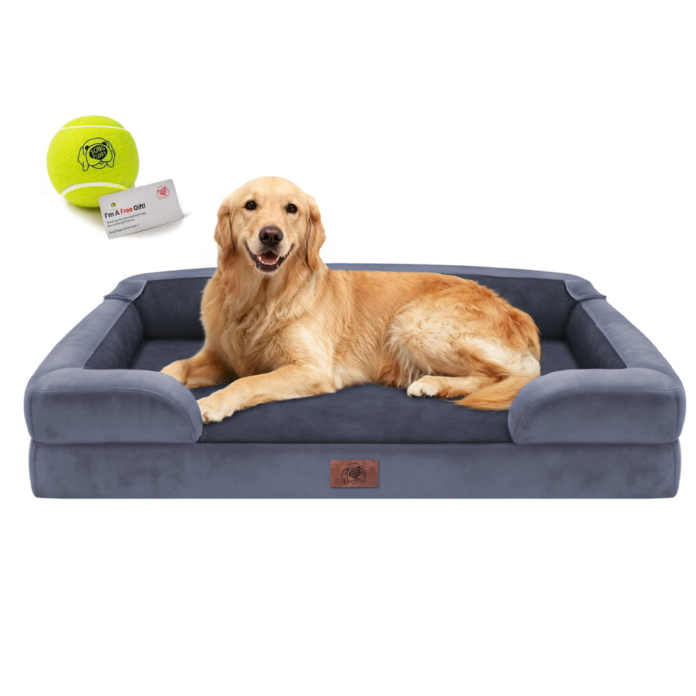 Song Puppy Extra Large Bed with memory foam cushions joints for restful sleep.