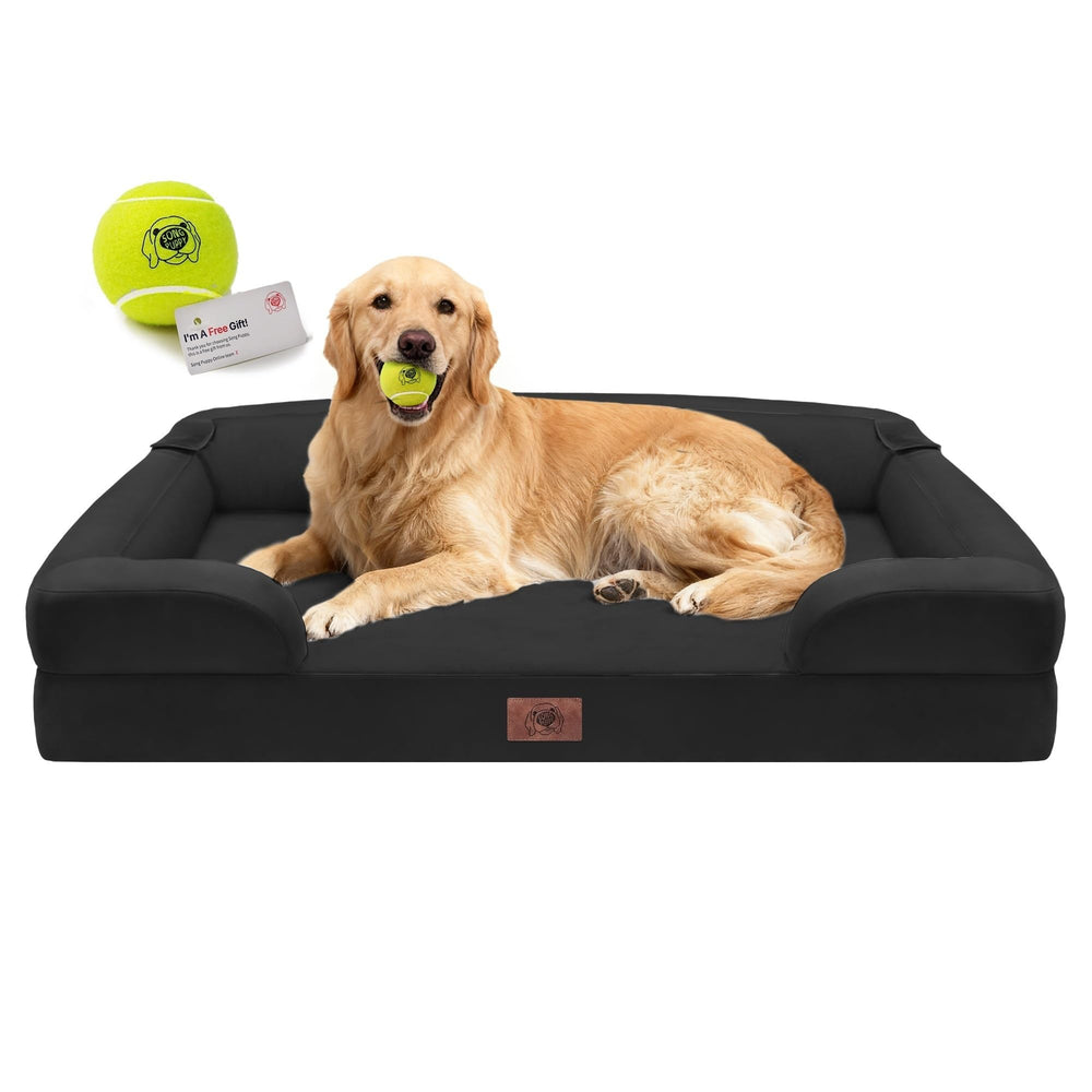 Song Puppy extra-large dog bed with orthopedic foam supports joints and spine