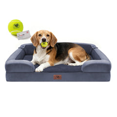 Song Puppy orthopedic dog bed with memory foam supports joints and comfort.