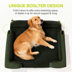 Song Puppy plush surface provides gentle comfort for large dogs