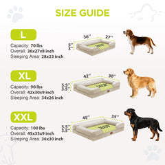 Ultra-soft velvet surface on Song Puppy bed provides cozy comfort for large dogs.