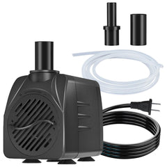 SongLong 200GPH submersible pump front view for ponds and fountains.