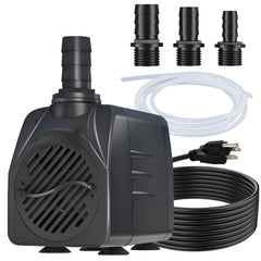 SongLong 25W pump with 10ft cord for flexible fountain placement