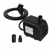SongLong submersible pump front view showing compact, quiet design for fountains and ponds.