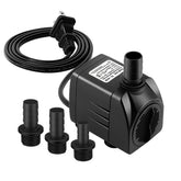 SongLong submersible pump front view with compact, quiet design for fountains.