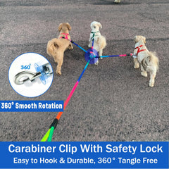 SONQUEEN padded-handle leash reduces strain for long, comfortable strolls.
