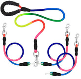 SONQUEEN heavy-duty 3-dog leash with 360° swivel for tangle-free walks.