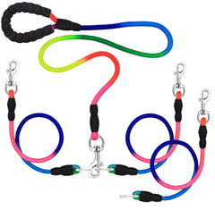 SONQUEEN heavy-duty 3-dog leash with 360° swivel for tangle-free walks.