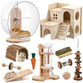 Sonwyoung 18-pcs hamster cage accessories kit for versatile play and care.