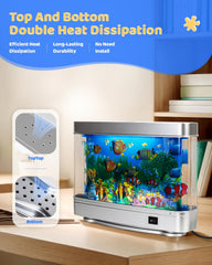 Soobeeke LED sensory aquarium light creates relaxing glow for bedrooms and offices.