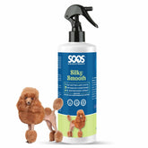 SOOS Pet Silky Smooth bottle ready for quick detangling and conditioning.