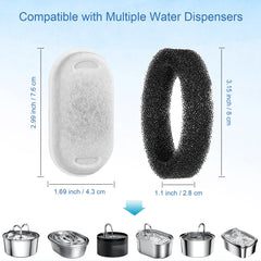 SORON filter sponge pack demonstrates replacement sponges for ongoing freshness.