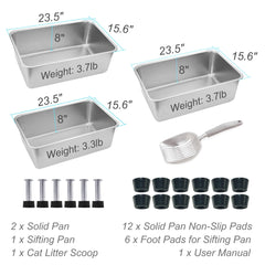 Sorstrem stainless steel construction provides a durable, rust-free surface for long-term use.