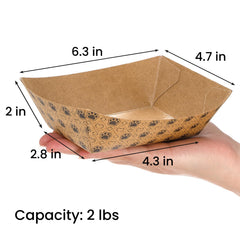 SOUJOY kraft paper bowls with leak-resistant interior for mess-free meals.