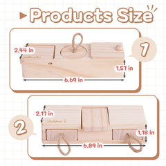 SoulThink Sniff n' Snack wooden puzzle toy promotes problem solving.