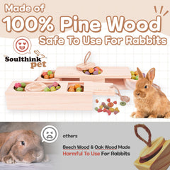 SoulThink Sniff n' Snack bunny toy burrow holes encourage burrowing exploration.