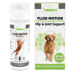 Sound Science Fluid Motion bottle shows liquid joint support for dogs.