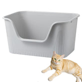 SpaceTime large cat litter box with low entry for easy kitten access.