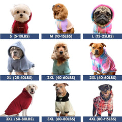 Spark Paws dog hoodie side view highlights flexible fit for every breed.