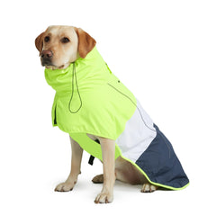 Spark Paws raincoat with full-coverage design keeps dogs dry in rain