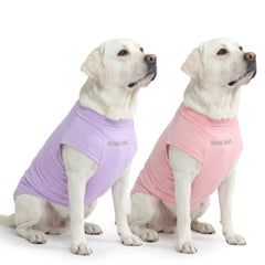 Spark Paws Sunblock Dog T-Shirt front view with SPF 30 protection for sunny adventures.