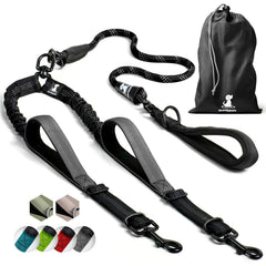 SparklyPets Double Dog Leash for 2 dogs enables smooth tandem walks with reduced tangling.