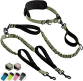 SparklyPets hands-free leash with reflective stitches for safer night walks.