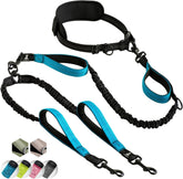 SparklyPets hands-free double dog leash setup for two dogs with comfortable grip