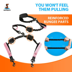 SparklyPets leash features reflective stitching for safer nighttime visibility.
