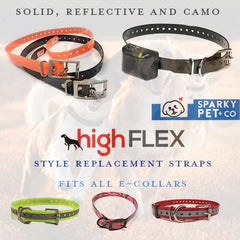 Sparky Pet Co ultra-durable strap with rugged hardware for long-lasting wear.