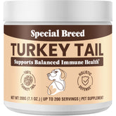 Special Breed organic turkey tail powder container for daily immune support