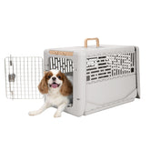 SportPet Designs collapsible kennel shown open for quick setup and compact storage.