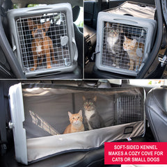 SportPet waterproof pet bed integrated with car setup for mess-free trips.