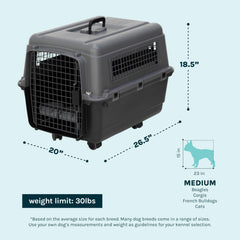 SportPet removable-wheels highlight easy airport transport and handling.