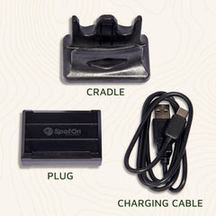 SpotOn Omni Edition collar cradle with cable for easy charging