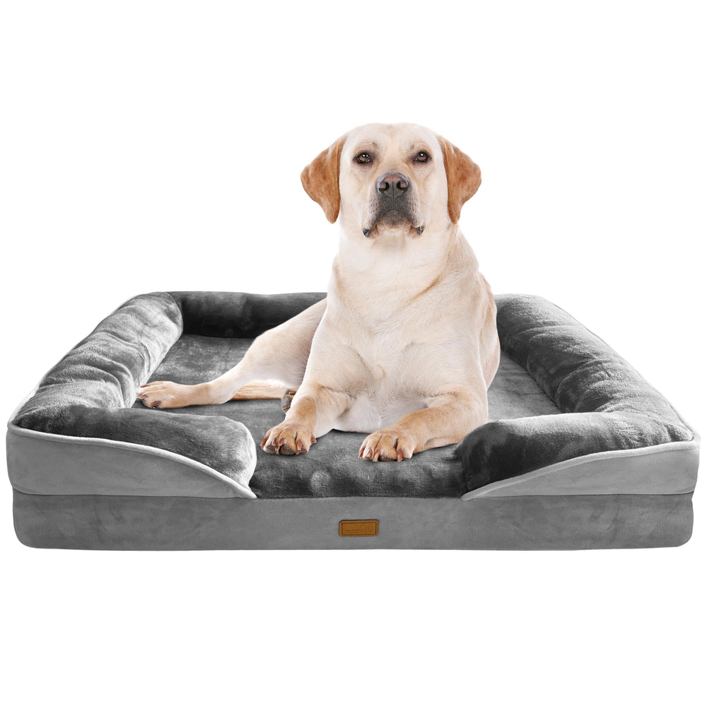 Spotted Play orthopedic bed foam closeup showing support and comfort.