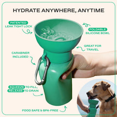 Springer Flip Dog Water Bottle leak-proof: secure hydration during outdoor adventures