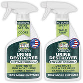 Sprinkle & Sweep 32oz spray tackles pet stains and odors on carpets.