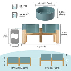 SPUNKYJUNKY bamboo stand with two height settings supports natural alignment.