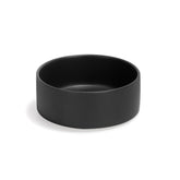 SPUNKYJUNKY ceramic dog bowl close-up with stable, spill-resistant design.