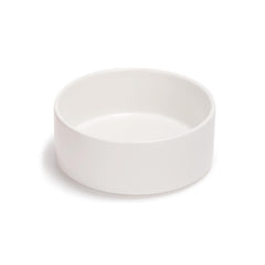 SPUNKYJUNKY ceramic dog and cat bowl front view showing stable design for meals