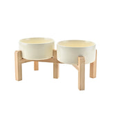 SPUNKYJUNKY elevated bowl ceramic 6-1 inch offering stable meals