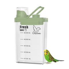 SQUSIMEI bird seed storage container with lids and airtight seal preserves freshness.