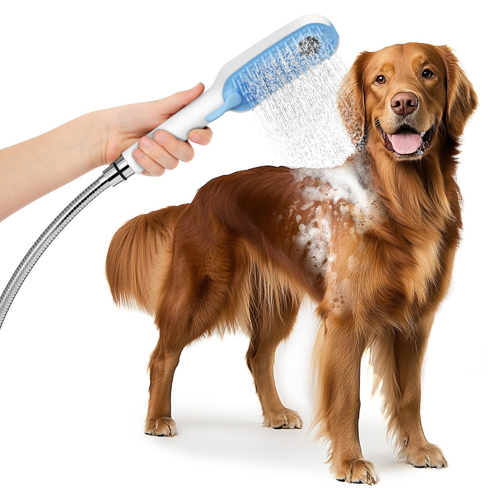 SR SUN RISE dog shower attachment with suction mount for drill-free setup