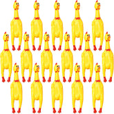 Sratte screaming chicken toy 12in yellow pack for interactive play and stress relief.