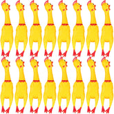 Sratte screaming chicken toy yellow 15-inch; durable dog chew and play item.