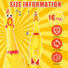 Sratte squeaky chicken toy ideal for training and interactive play.