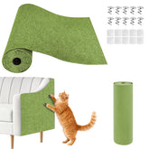 SREBAY cat scratch couch protector closeup shows soft felt texture for scratching.