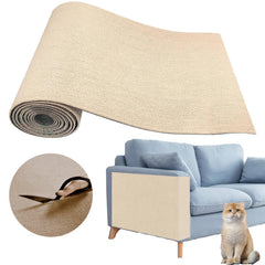 SREBAY cat scratching mat adhesive-backed on furniture surfaces for easy installation and protection
