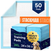 Stack Man dog pads 34x36 inch with quick dry surface for mess-free training sessions